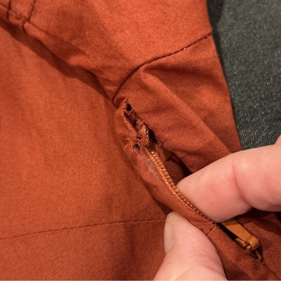 Rust Button-Up Midi Dress - Picture 2 of 4